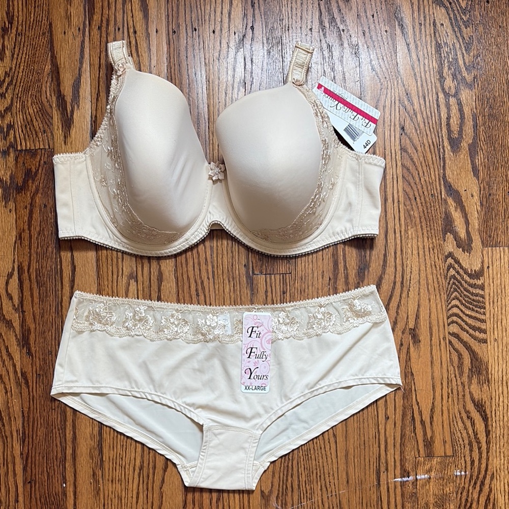 Cream T-Shirt Bra with Underwire Support